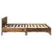 Cadru de pat cu headboard Lemn Vechi 140 x 200 cm Lemn compozit - WALTI WALTI