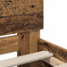 Cadru de pat cu headboard Lemn Vechi 200 x 200 cm Lemn compozit - WALTI WALTI