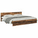 Cadru de pat cu headboard Lemn Vechi 200 x 200 cm Lemn compozit - WALTI WALTI