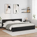 Cadru de pat Stejar Negru 200 x 200 cm Lemn compozit - WALTI WALTI