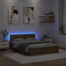 Cadru de pat Stejar Artizanal 150 x 200 cm Lemn compozit - WALTI WALTI