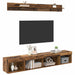 Set Dulap pentru Televizor Montat pe Perete 5 pcs Lemn vechi - WALTI WALTI
