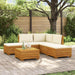 Set de canapele de exterior 6 Bucată Maro Lemn Solid de Acacia - WALTI WALTI