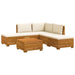 Set de canapele de exterior 6 Bucată Maro Lemn Solid de Acacia - WALTI WALTI