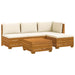 Set de canapele de exterior 5 Bucată Maro Lemn Solid de Acacia - WALTI WALTI