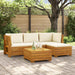 Set de canapele de exterior 5 Bucată Maro Lemn Solid de Acacia - WALTI WALTI