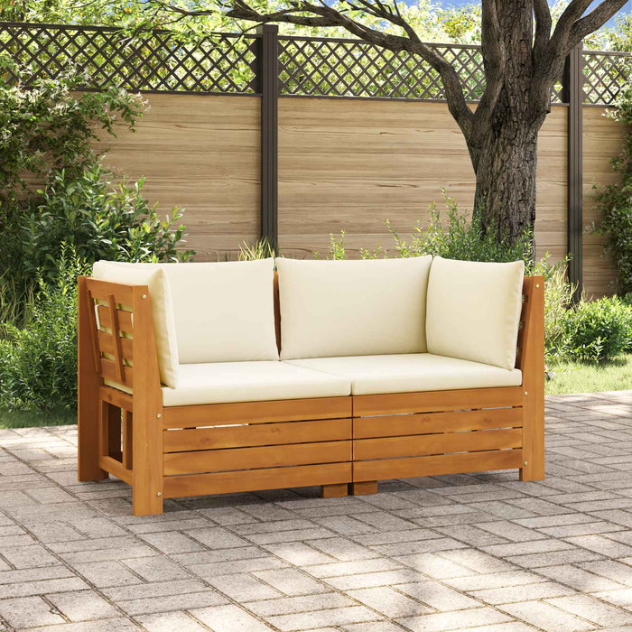 Set de canapele de exterior 2 Bucată Maro Lemn Solid de Acacia - WALTI WALTI