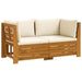 Set de canapele de exterior 2 Bucată Maro Lemn Solid de Acacia - WALTI WALTI