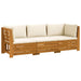 Set de canapele de exterior 3 Bucată Maro Lemn Solid de Acacia - WALTI WALTI