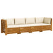 Set de canapele de exterior 4 Bucată Maro Lemn Solid de Acacia - WALTI WALTI