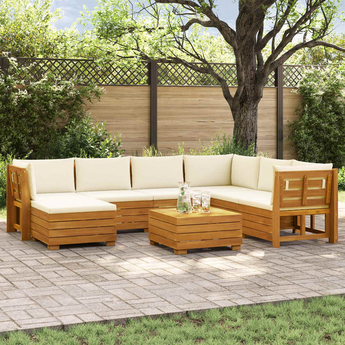 Set de canapele de exterior 8 Bucată Maro Lemn Solid de Acacia - WALTI WALTI
