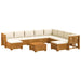 Set de canapele de exterior 11 Bucată Maro Lemn Solid de Acacia - WALTI WALTI
