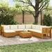 Set de canapele de exterior 9 Bucată Maro Lemn Solid de Acacia - WALTI WALTI