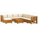 Set de canapele de exterior 9 Bucată Maro Lemn Solid de Acacia - WALTI WALTI