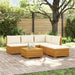 Set de canapele de exterior 6 Bucată Maro Lemn Solid de Acacia - WALTI WALTI