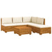 Set de canapele de exterior 6 Bucată Maro Lemn Solid de Acacia - WALTI WALTI
