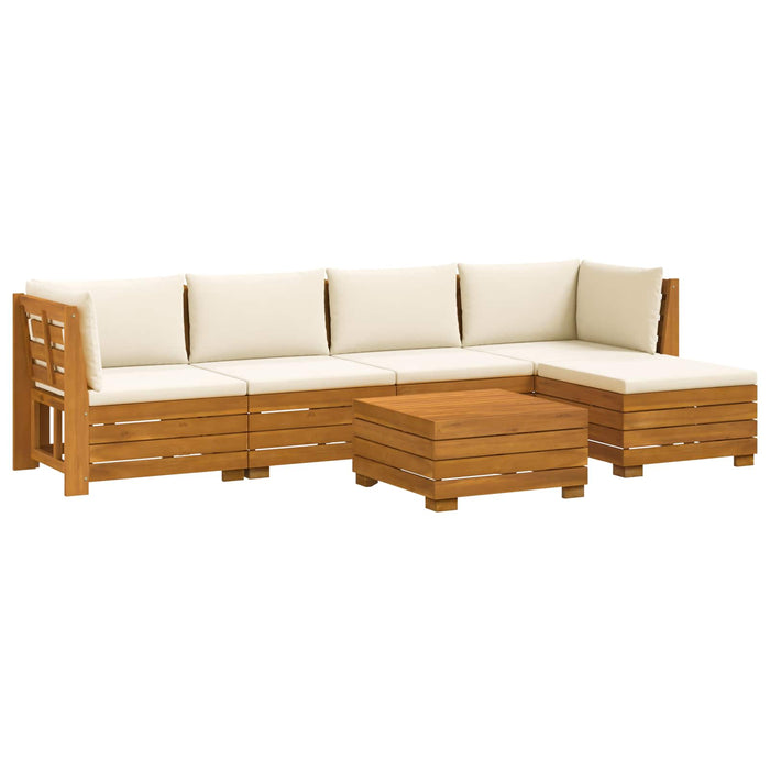 Set de canapele de exterior 6 Bucată Maro Lemn Solid de Acacia - WALTI WALTI