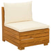 Set de canapele de exterior 6 Bucată Maro Lemn Solid de Acacia - WALTI WALTI