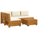 Set de canapele de exterior 5 Bucată Maro Lemn Solid de Acacia - WALTI WALTI
