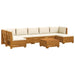 Set de canapele de exterior 8 Bucată Maro Lemn Solid de Acacia - WALTI WALTI