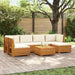 Set de canapele de exterior 7 Bucată Maro Lemn Solid de Acacia - WALTI WALTI