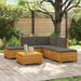 Set de canapele de exterior 6 Bucată Maro Lemn Solid de Acacia - WALTI WALTI