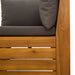 Set de canapele de exterior 2 Bucată Maro Lemn Solid de Acacia - WALTI WALTI