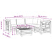 Set de canapele de exterior 6 Bucată Maro Lemn Solid de Acacia - WALTI WALTI