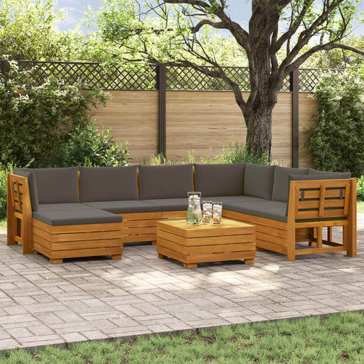 Set de canapele de exterior 8 Bucată Maro Lemn Solid de Acacia - WALTI WALTI