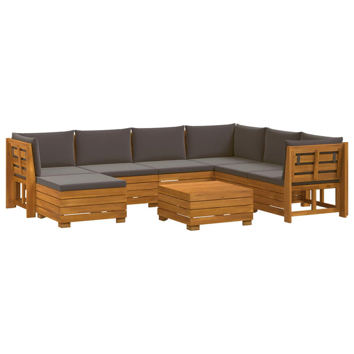 Set de canapele de exterior 8 Bucată Maro Lemn Solid de Acacia - WALTI WALTI