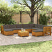 Set de canapele de exterior 11 Bucată Maro Lemn Solid de Acacia - WALTI WALTI