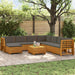 Set de canapele de exterior 9 Bucată Maro Lemn Solid de Acacia - WALTI WALTI
