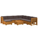 Set de canapele de exterior 9 Bucată Maro Lemn Solid de Acacia - WALTI WALTI