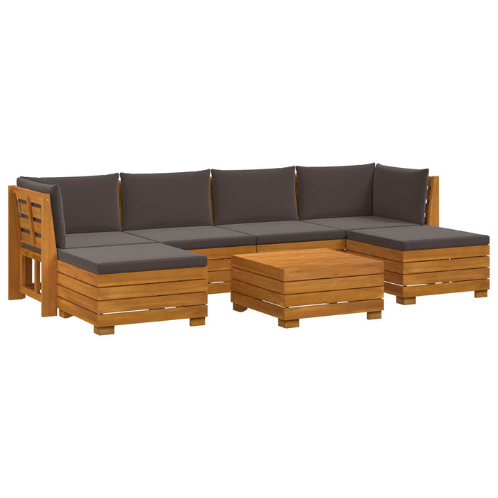 Set de canapele de exterior 7 Bucată Maro Lemn Solid de Acacia - WALTI WALTI