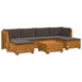 Set de canapele de exterior 7 Bucată Maro Lemn Solid de Acacia - WALTI WALTI
