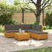 Set de canapele de exterior 6 Bucată Maro Lemn Solid de Acacia - WALTI WALTI