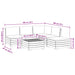 Set de canapele de exterior 6 Bucată Maro Lemn Solid de Acacia - WALTI WALTI