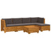 Set de canapele de exterior 6 Bucată Maro Lemn Solid de Acacia - WALTI WALTI