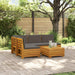 Set de canapele de exterior 5 Bucată Maro Lemn Solid de Acacia - WALTI WALTI