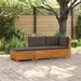 Set de canapele de exterior 3 Bucată Maro Lemn Solid de Acacia - WALTI WALTI