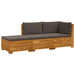 Set de canapele de exterior 3 Bucată Maro Lemn Solid de Acacia - WALTI WALTI