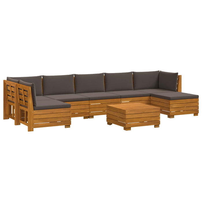 Set de canapele de exterior 8 Bucată Maro Lemn Solid de Acacia - WALTI WALTI