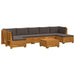 Set de canapele de exterior 8 Bucată Maro Lemn Solid de Acacia - WALTI WALTI