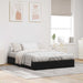 Cadru de pat otoman Negru 153 x 203 cm Piele artificială - WALTI WALTI