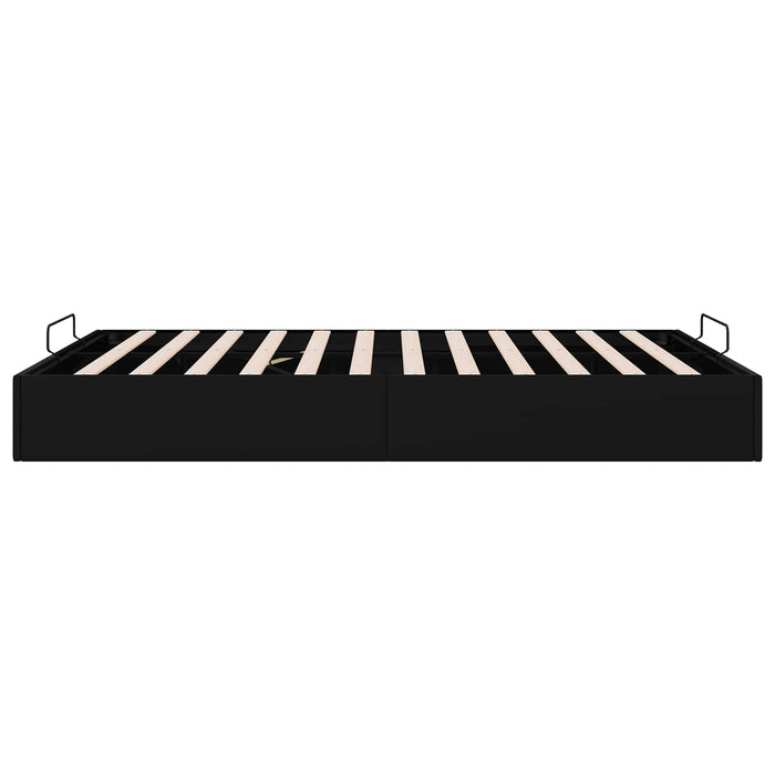 Cadru de pat otoman Negru 153 x 203 cm Piele artificială - WALTI WALTI