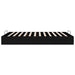 Cadru de pat otoman Negru 153 x 203 cm Piele artificială - WALTI WALTI