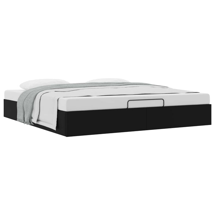 Cadru de pat otoman Negru King size Piele artificială - WALTI WALTI