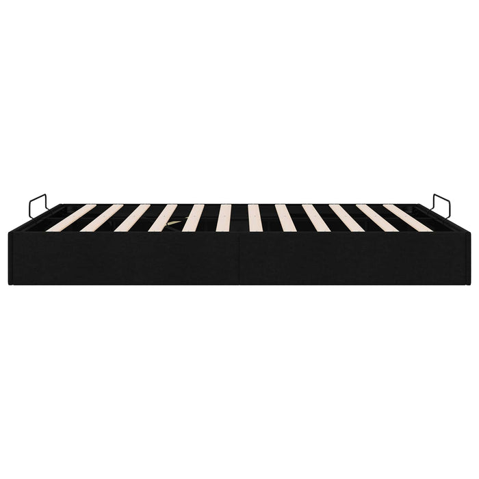 Cadru de pat otoman Negru 153 x 203 cm Țesătură WALTI