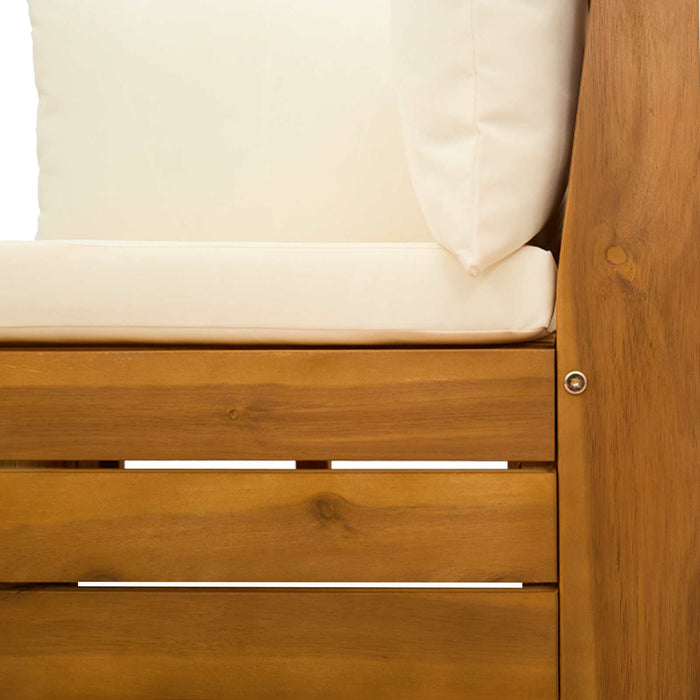 Set de lounge pentru grădină 2 Bucată Maro Lemn Solid de Acacia - WALTI WALTI