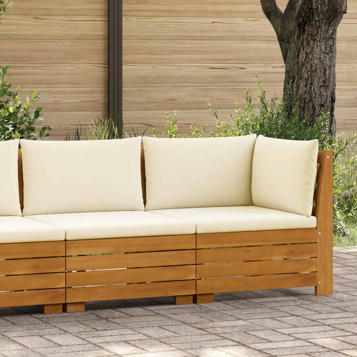 Set de lounge pentru grădină 2 Bucată Maro Lemn Solid de Acacia - WALTI WALTI